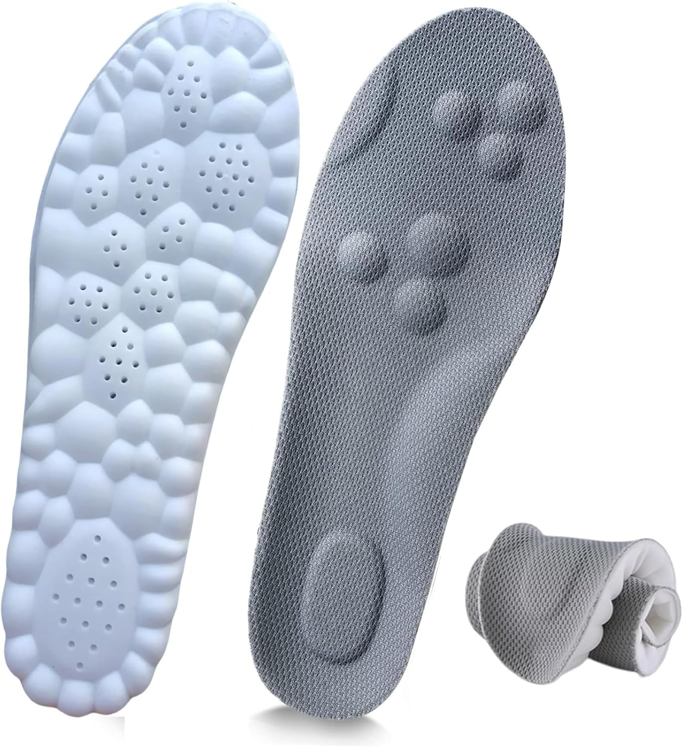 Cloud Step Insoles, 4D Cloud Technology Insole - Super Soft Comfort Insoles, Soft Foot Protection Cloud Feeling Insole, U-Shape Memory Foam Insoles (