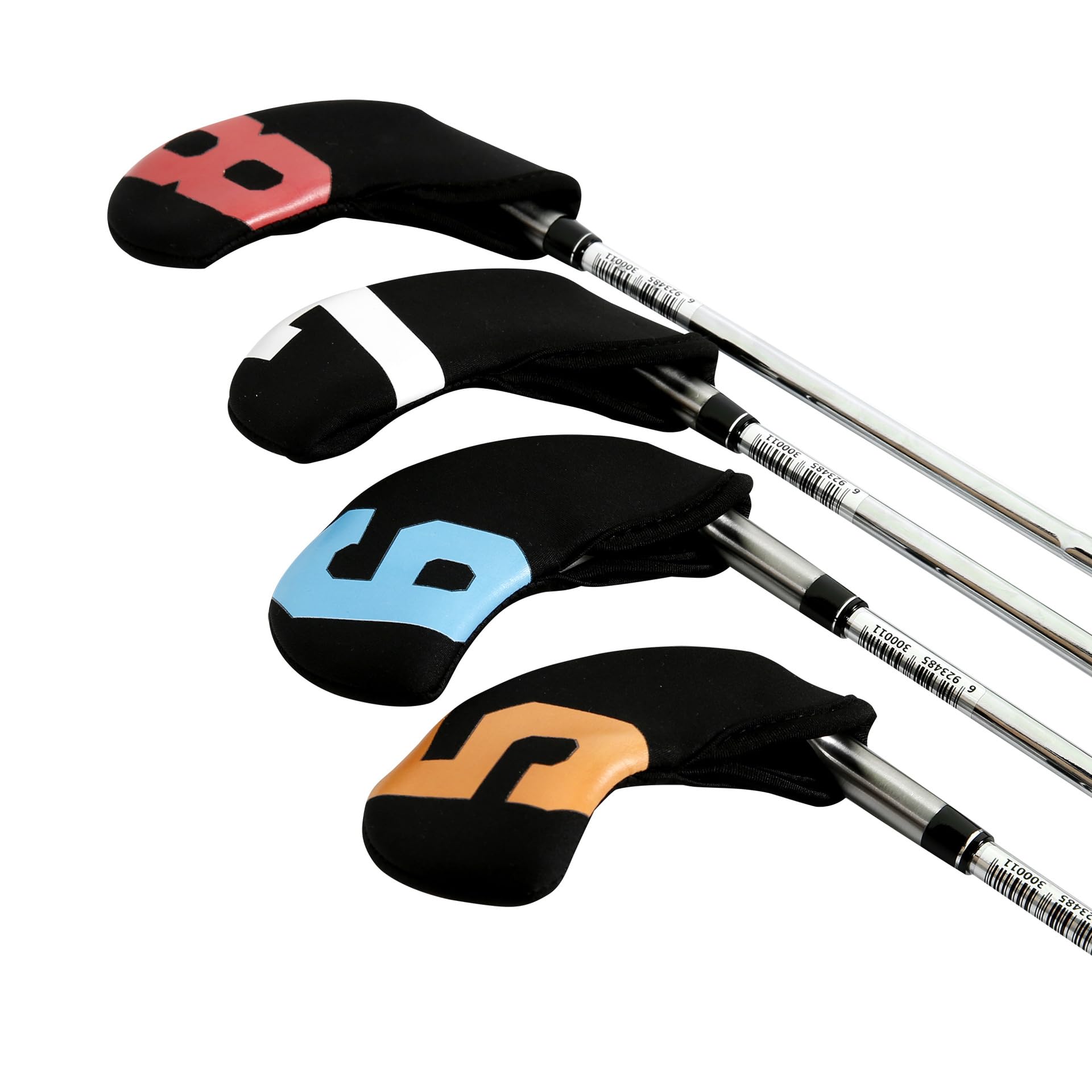 Set 10 Copritesta Mazze Da Golf - Neoprene E Pelle, Con Numerazione