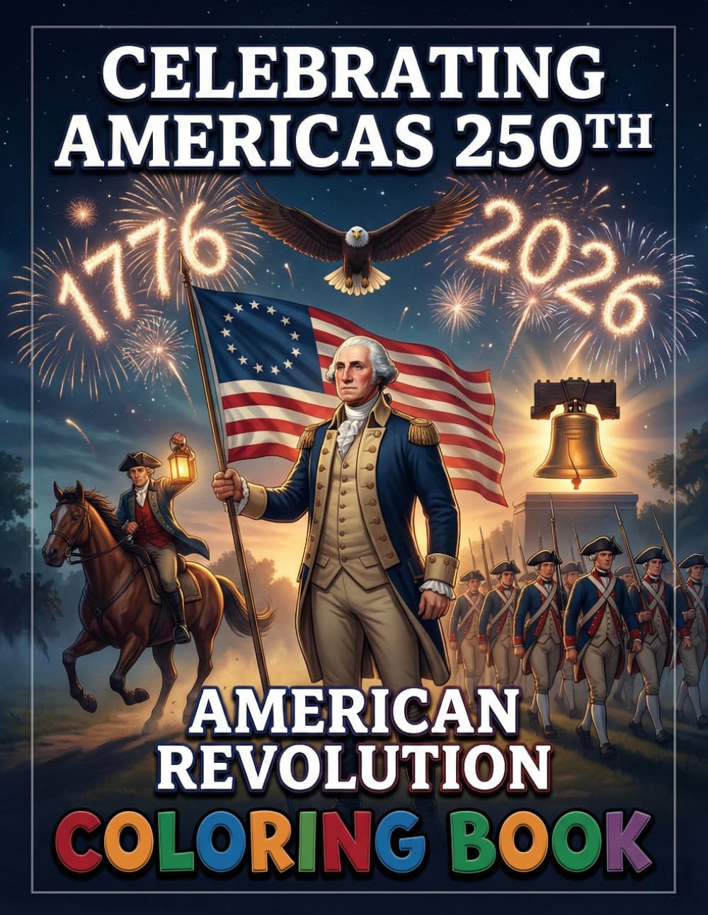 Celebrating America's 250th - American Revolution Coloring Book: America's 250th Anniversary - American Revolution Coloring Book: Celebrating 250 ... Coloring Journey for Kids and Adults