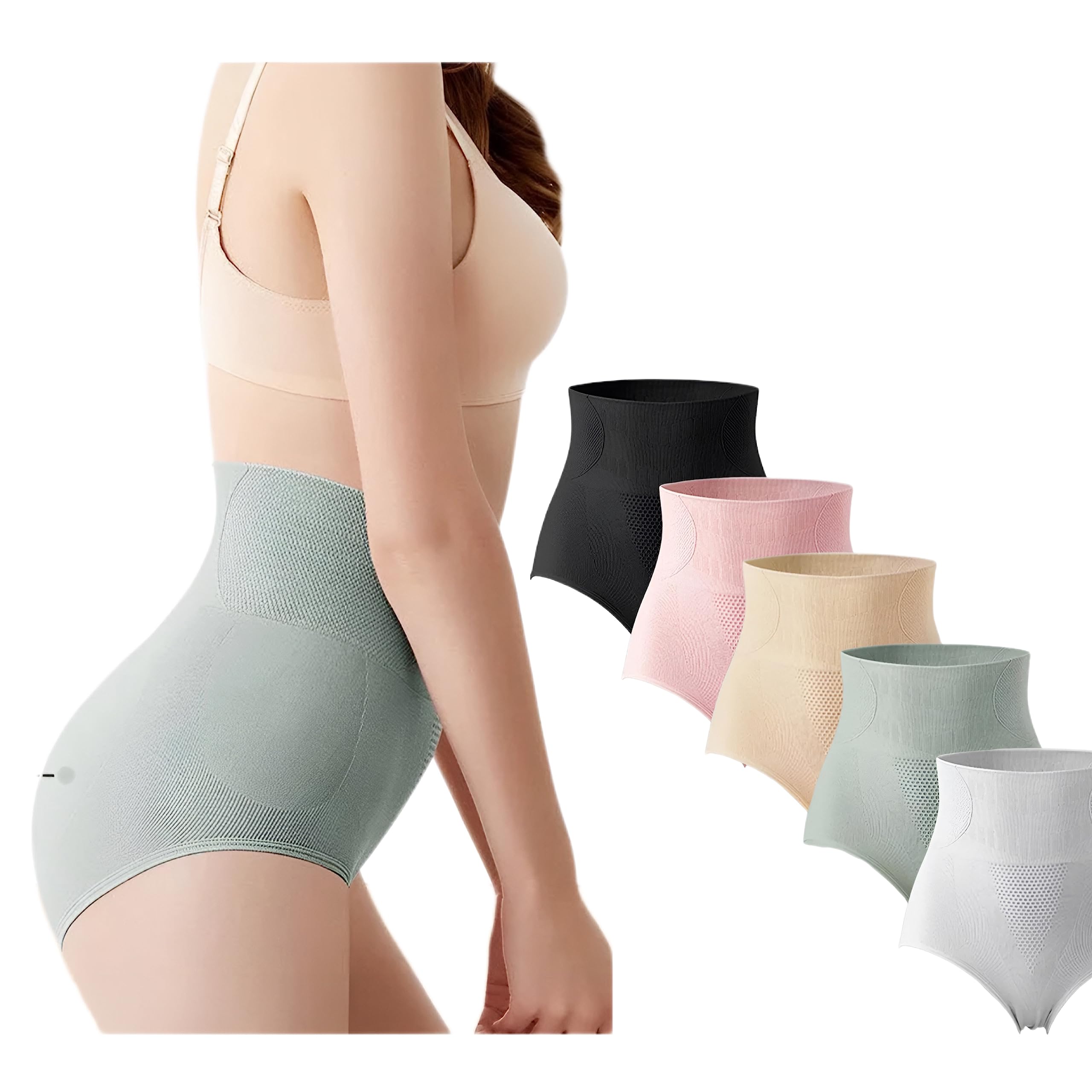 5-Pack 4 PackHigh waisted underwear, Tommy Control Panty,women's postpartum body shaping, waist shaping, hip lifting,