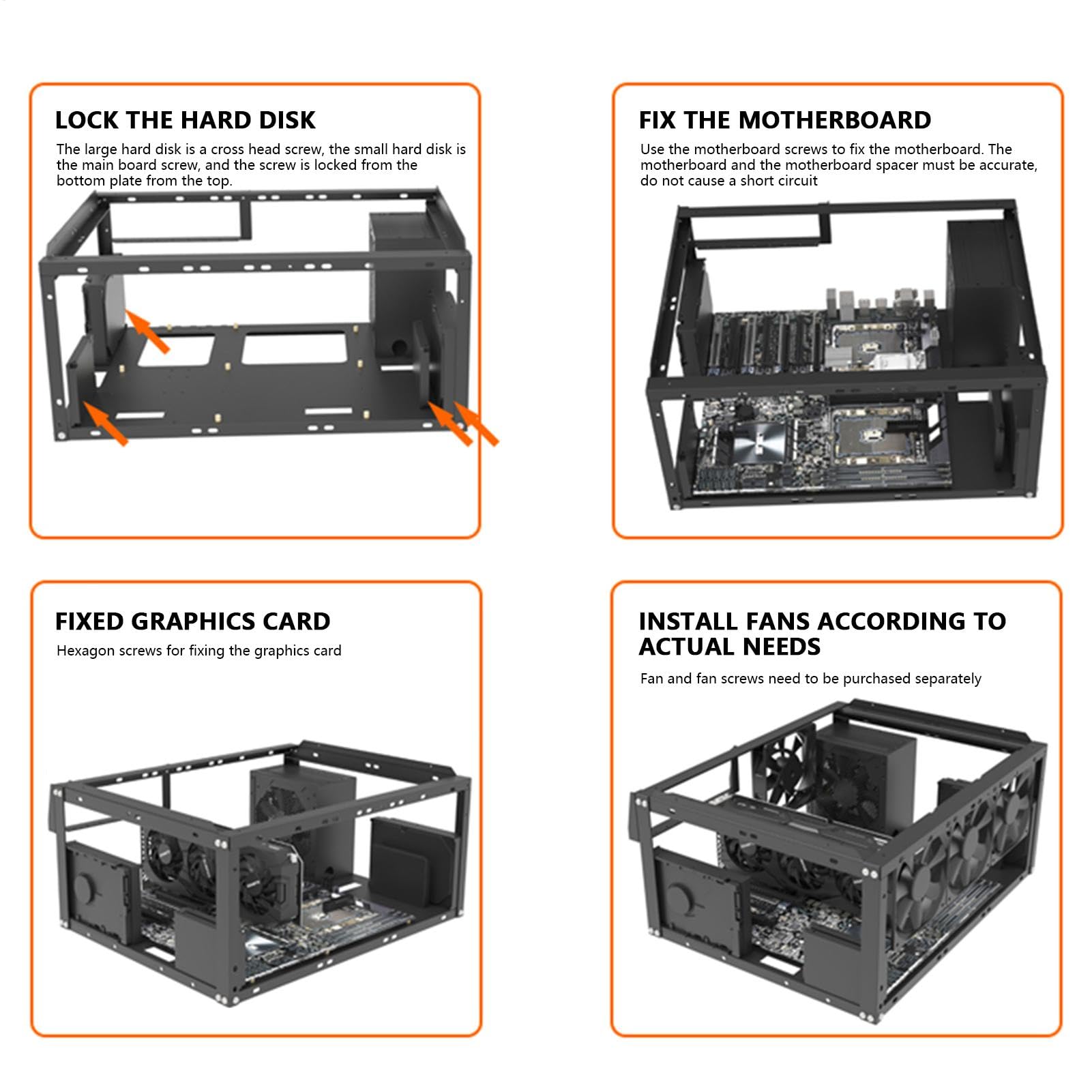 Supporto per scheda madre del computer – di supporto per scheda | madre del computer – Supporto per custodia impilabile, supporto per la dissipazione del calore di overclocking per la maggior