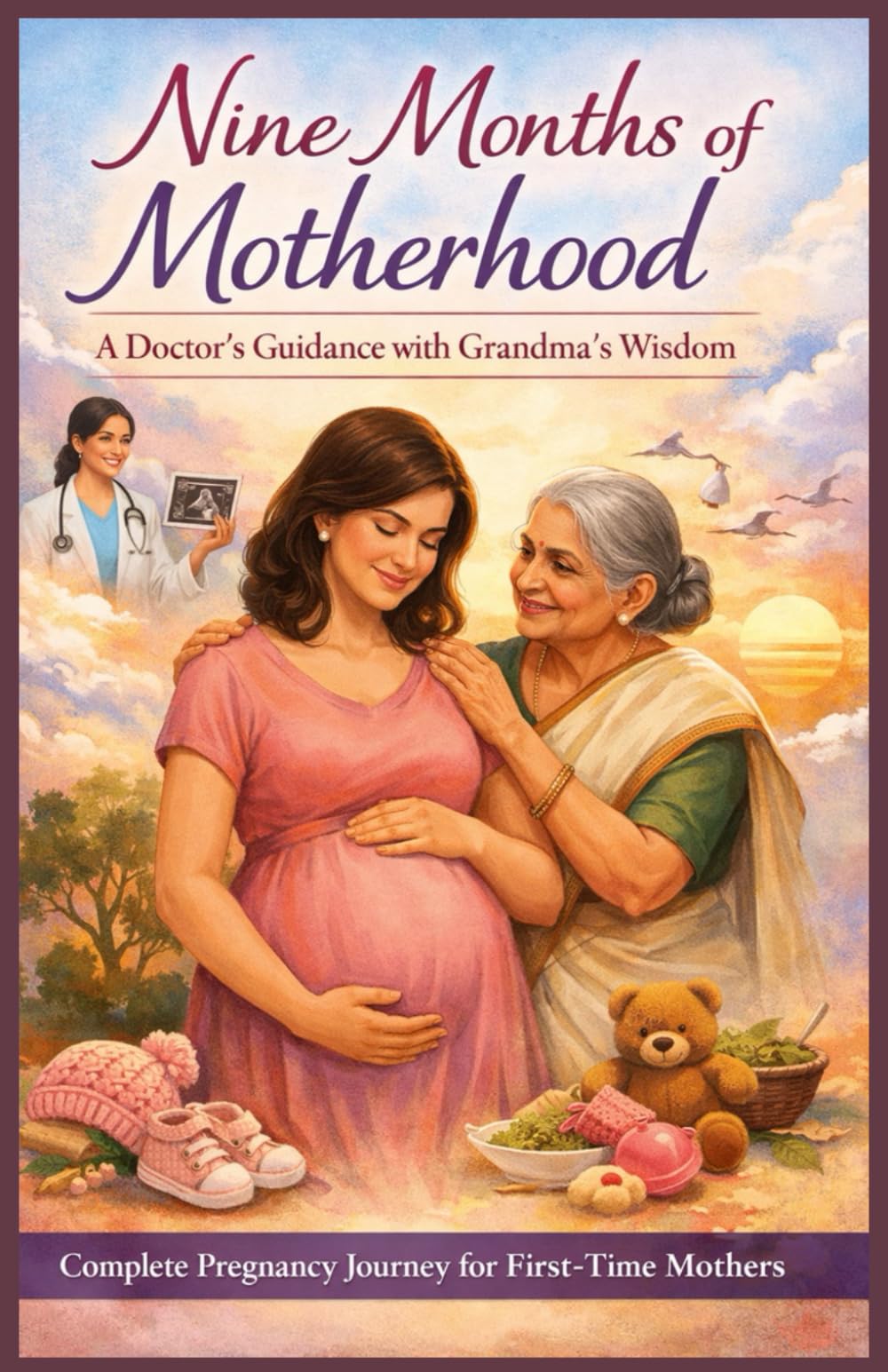 Nine Months of Motherhood: A Doctor’s Guidance with Grandma’s Wisdom: Complete Pregnancy Journey for First-Time Mothers
