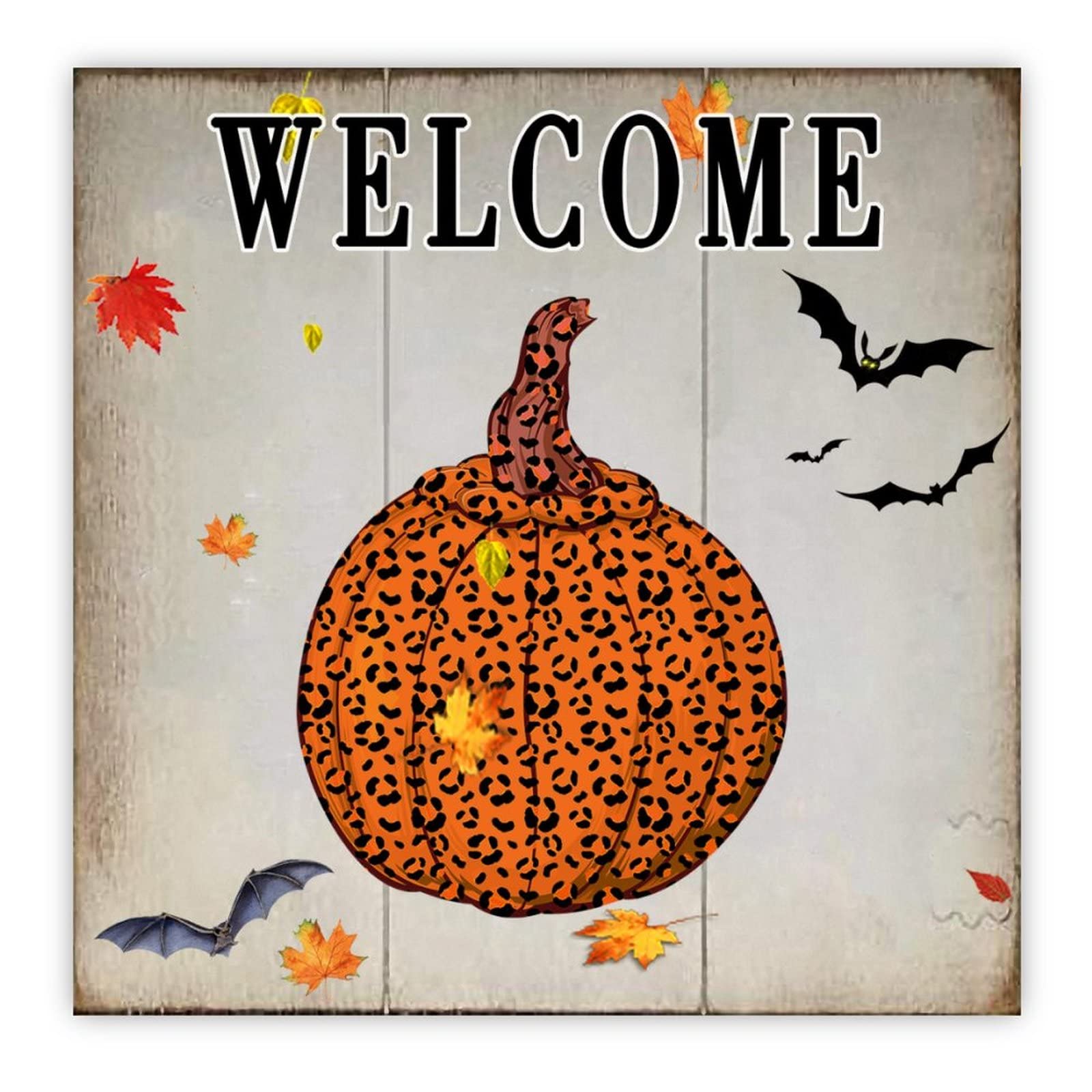 Panneau en bois citrouille animaux : la déco murale Halloween chic et durable