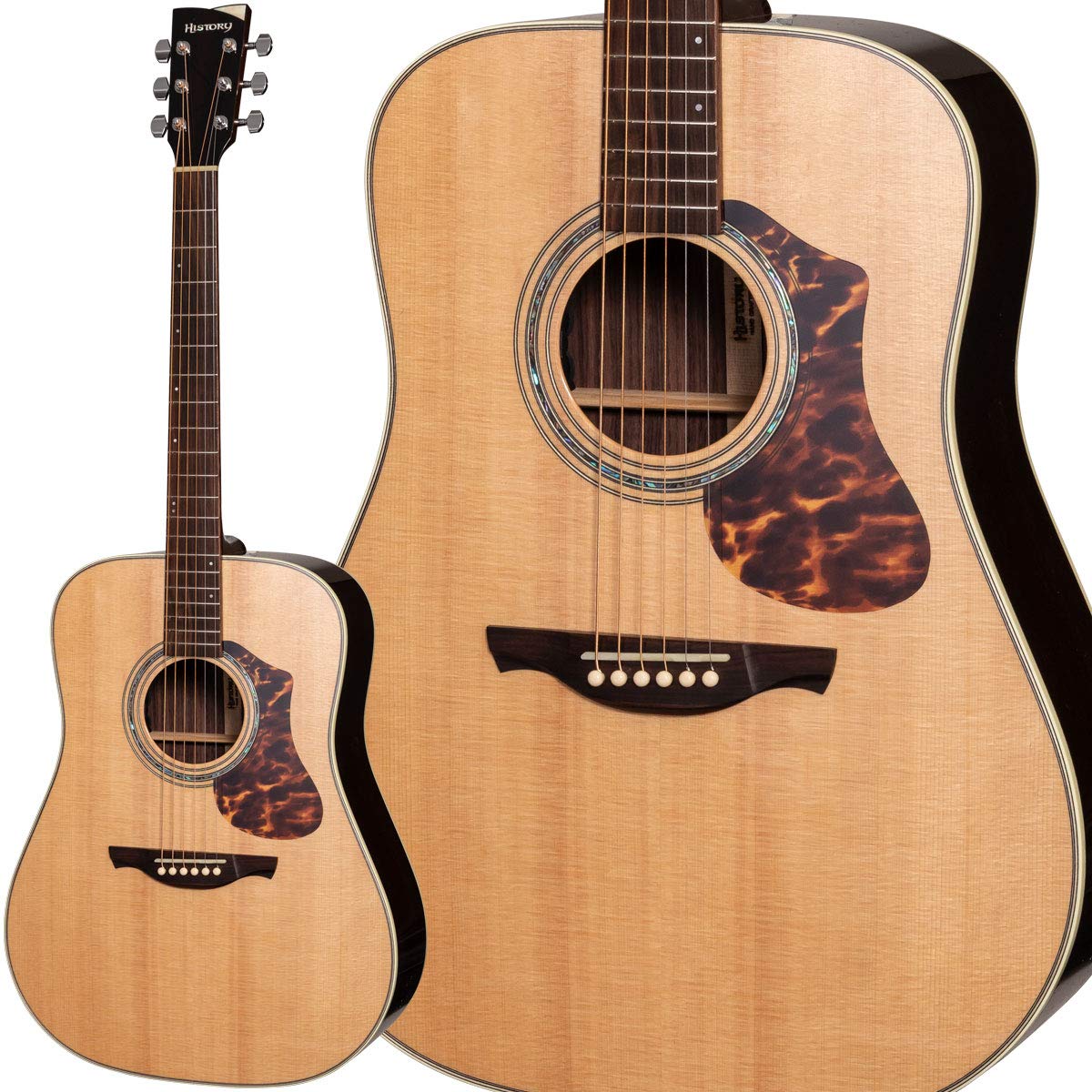 Amazon | HISTORY NT-L3 Natural アコースティックギター 日本製 PU 