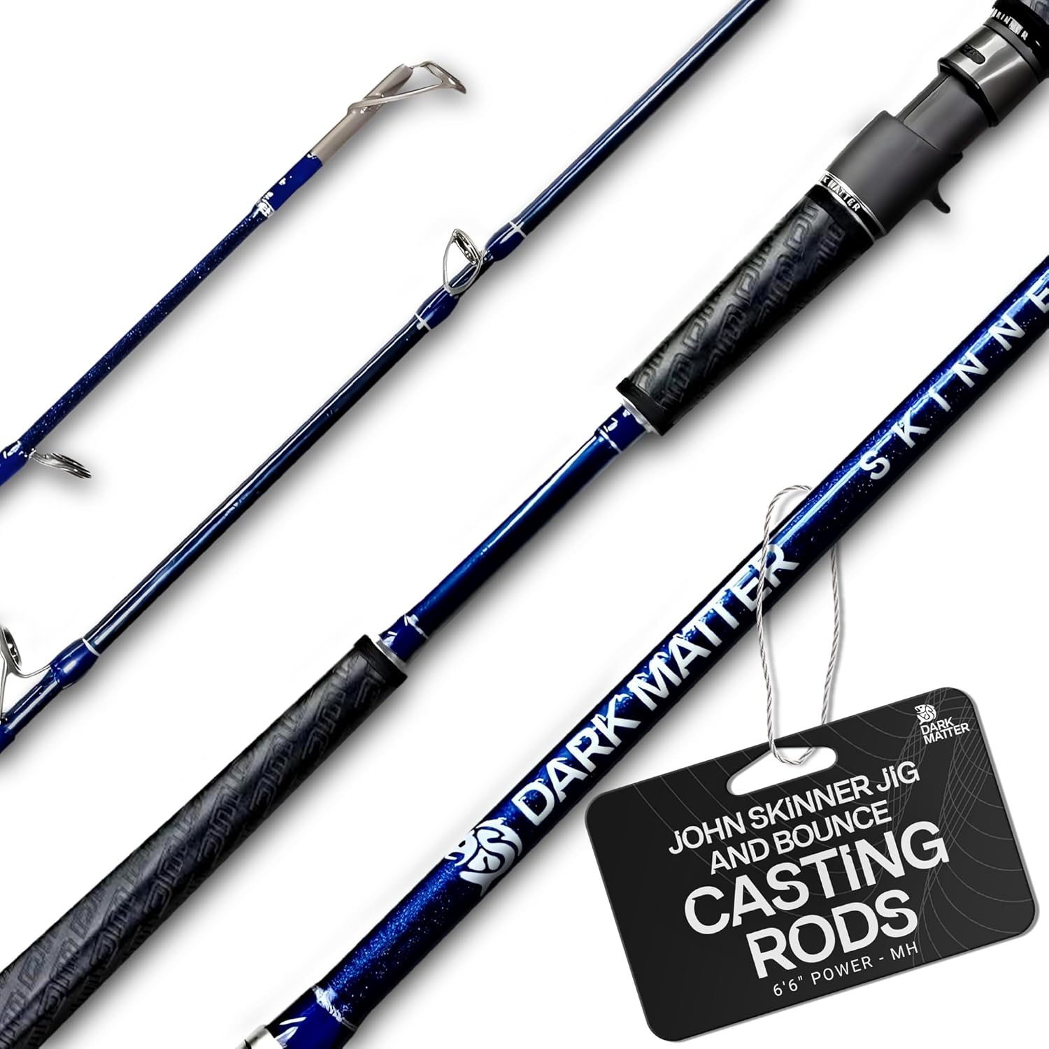 Dark Matter John Skinner Jig and Bounce Casting Rod - Fast Action John Skinner Fishing Rods for Saltwater Rod - Jigging Rods Fishing Gear, Baitcaster Rod, Fish Rod