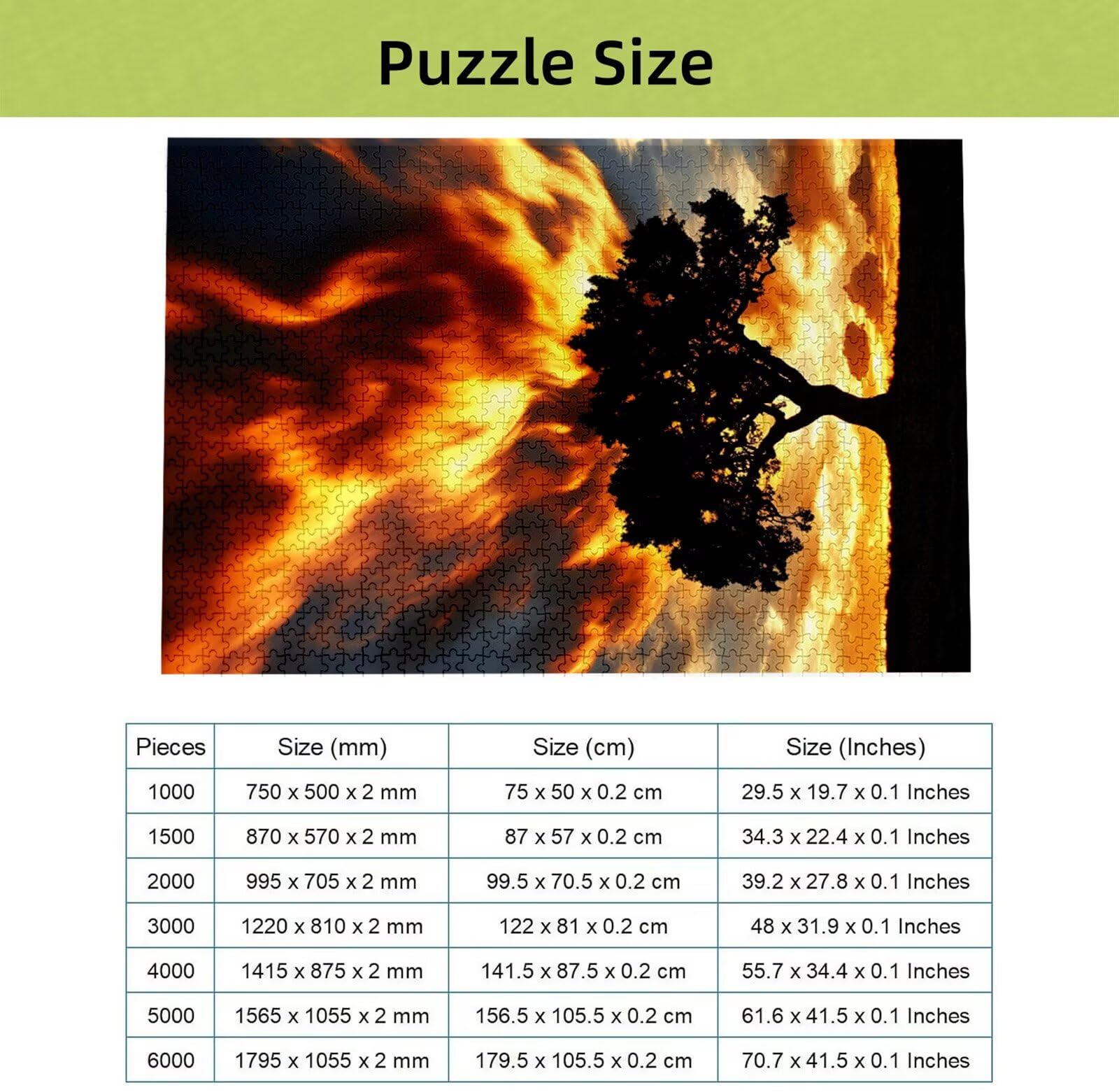 Puzzle 2000 sztuk dla dorosłych, Puzzle Aurora z wykwintnym pudełkiem do pakowania, 2000 sztuk wyzwanie puzzle dla dorosłych, drzewo puzzle dla całej rodziny, kobiet i mężczyzn Regals H-6852