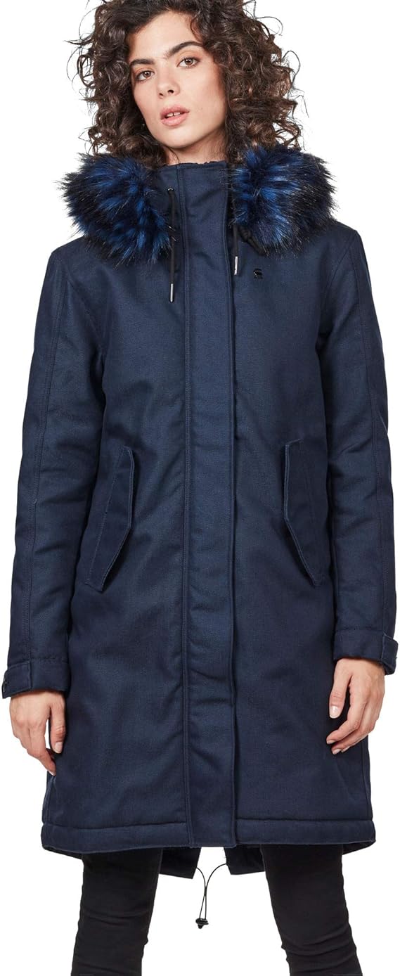 G-STAR RAW Women's Rovic Bf Padded Faux Fur Parka Wmn : Amazon.co.uk ...