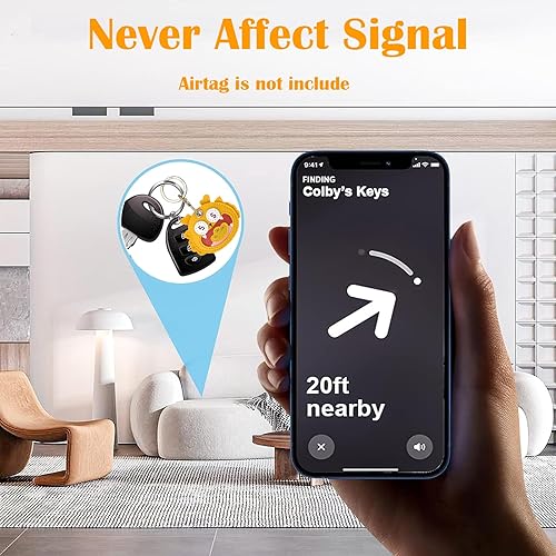 Miniatura 41 de Funda de cuero para llavero para Apple Airtag, funda protectora de AirTag con anillo para llavero, funda antiarañazos para llaves