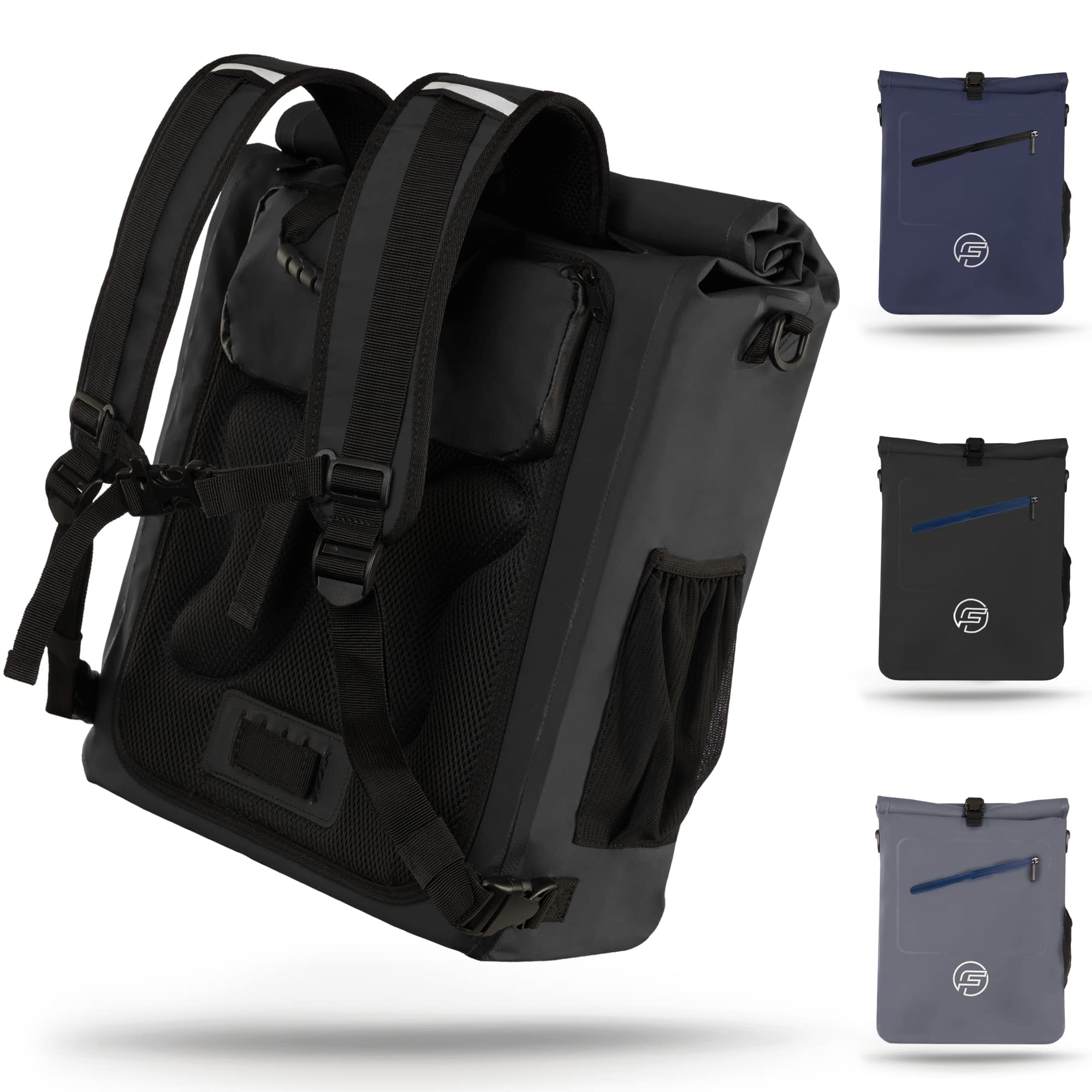 Forrider Adventure – Premium fietstas Ebike & fiets tas waterdicht 22L voor bagagedrager met schouderriem & reflectoren | Elegant design | fietstas bagagedrager tas achter (blauw Forrider Adventure – Premium fietstas Ebike & fiets tas waterdicht 22L voor bagagedrager met schouderriem & reflectoren | Elegant design | fietstas bagagedrager tas achter (blauw