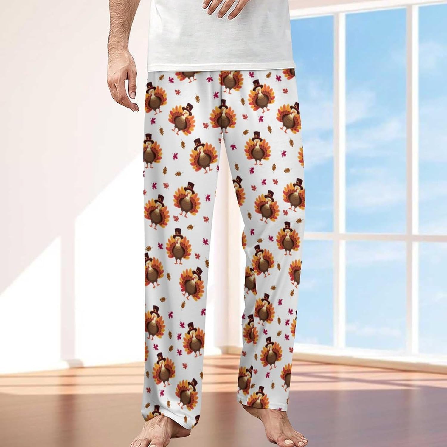 Men's Pajama Pants Lightweight PJs Bottoms, Lounge Sleepwear PJ Pants - Image 2