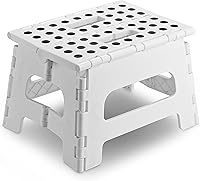 Vista 15 de Handy Laundry Taburete plegable ligero, lo suficientemente resistente como para apoyar a adultos y lo suficientemente seguro para niños, se abre Rosa