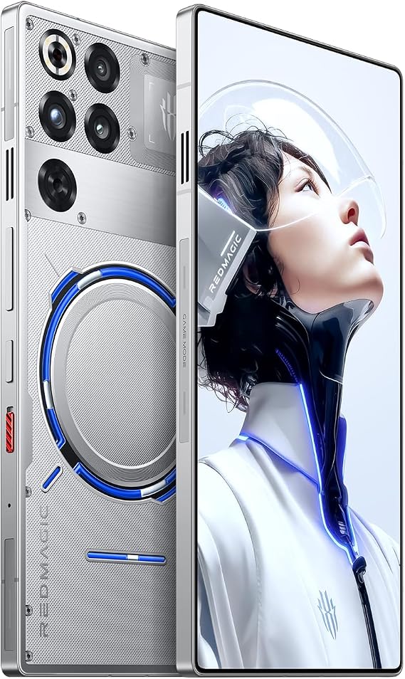 REDMAGIC 11 Pro 144Hz Gaming Phone, 5G Android Smartphone, 24GB RAM+1TB ROM, Snapdragon 8 Elite Gen 5, 6.85 1.5K AMOLED Full Screen, 50MP Camera, Unlocked Mobile Phone Silver