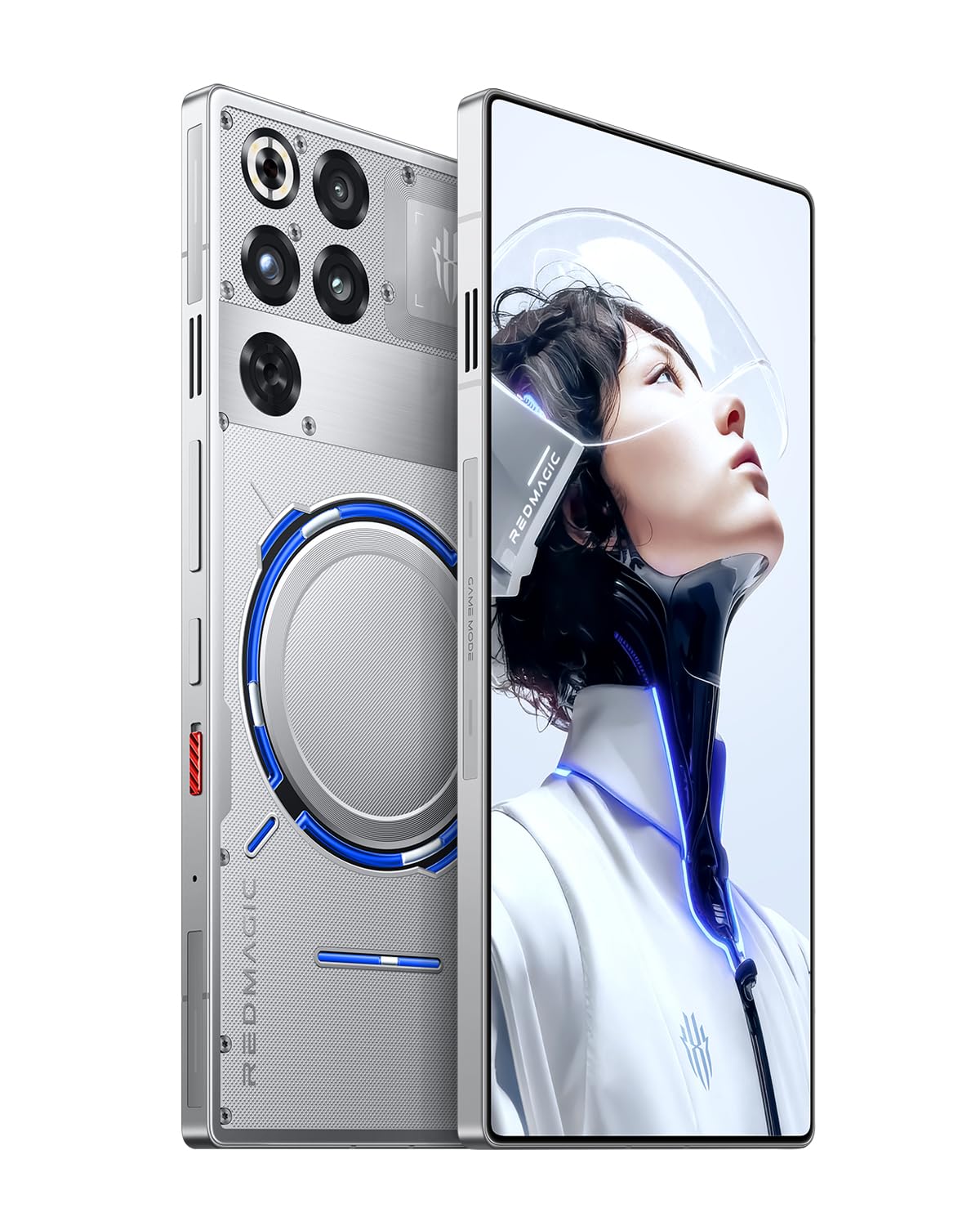 REDMAGIC 11 Pro 144Hz Cellulare Gaming, Smartphone Android 5G, 16GB RAM+512GB ROM, Snapdragon 8 Elite Gen 5, 6.85" AMOLED Schermo Telefono Gaming, 50MP Fotocamera, 80W Caricatore Argento