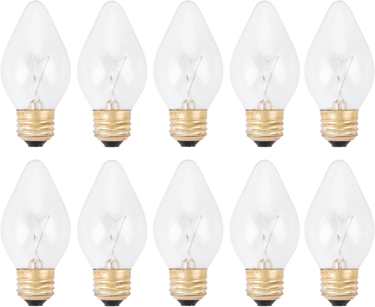 OCS Parts 10-Pack Hatco 02.30.043.00 Light Bulbs for Heat Warmers | 60W E25 Torpedo Shape PFTE Coated High Temp Shatter Resistant Specialty Consumer Lamps