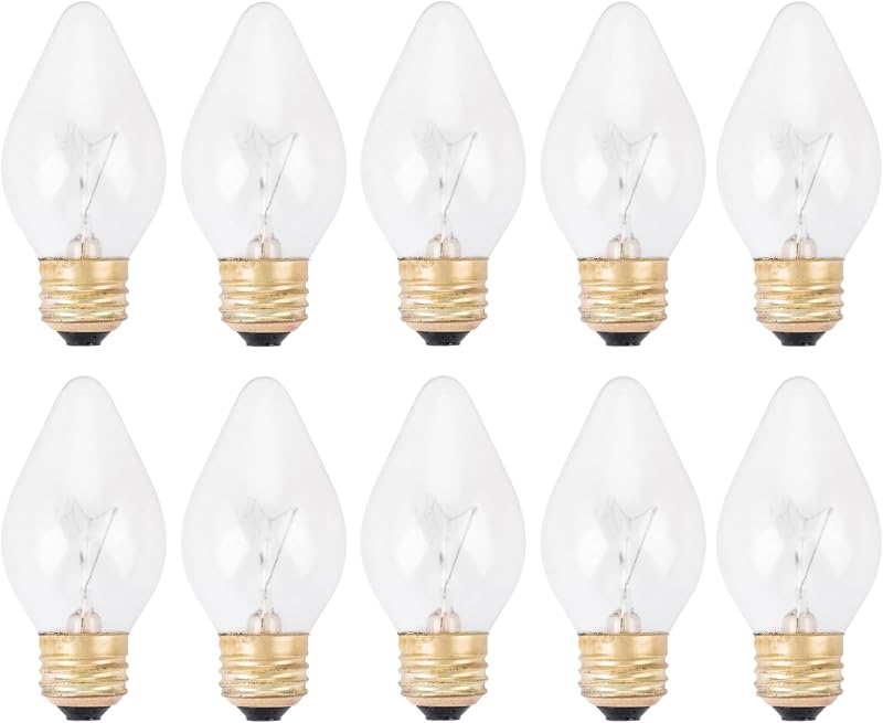 OCS Parts 10-Pack Hatco 02.30.043.00 Light Bulbs for Heat Warmers | 60W E25 Torpedo Shape PFTE Coated High Temp Shatter Resistant Specialty Consumer Lamps