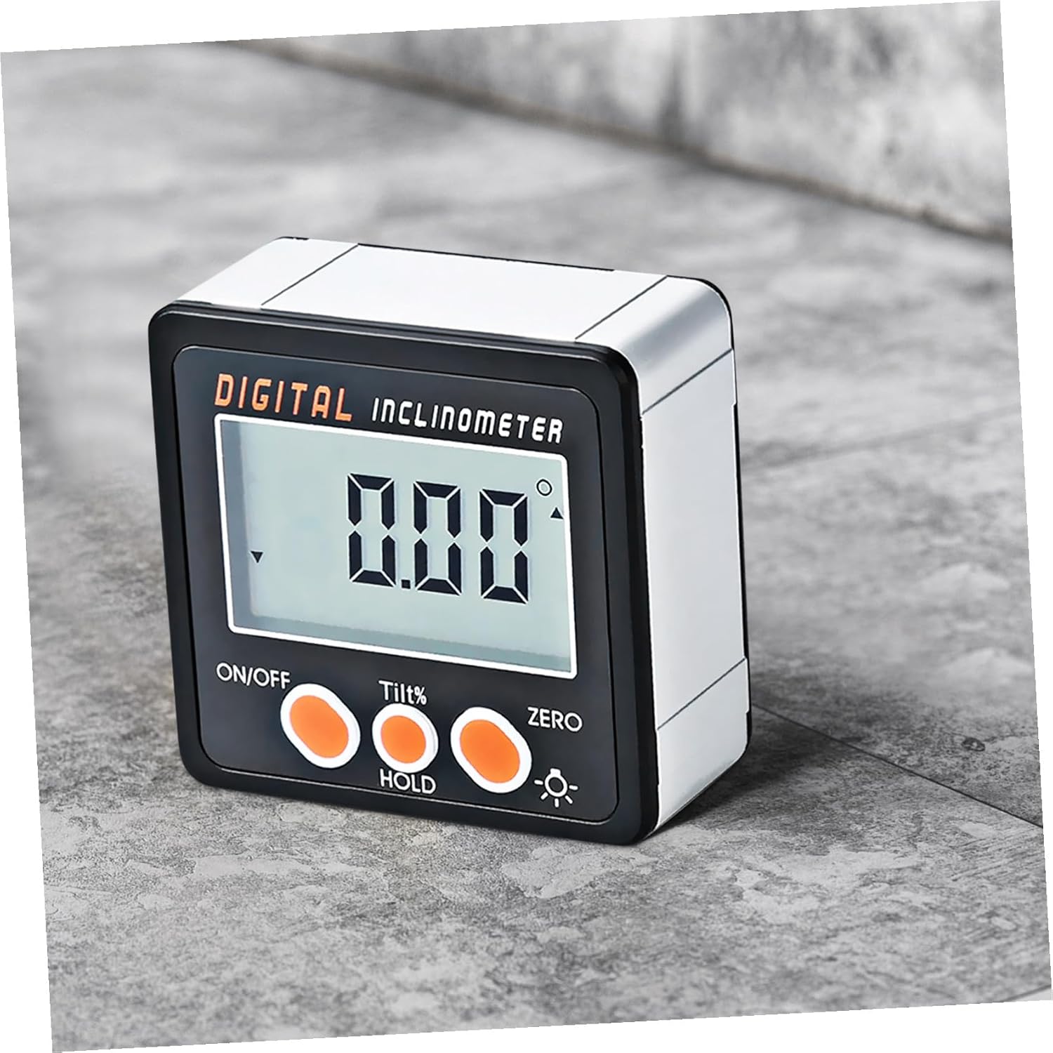 Digital Angle Gauge with Magnetic Base Electronic Protractor Inclinometer for Woodworking and Construction High Precision Aluminum Alloy Frame Backlit Display for Easy Reading