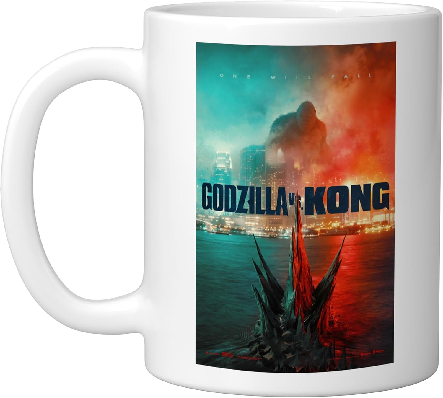 Monsterverse Godzilla vs. Kong - Taza Cerámica Oficial, Blanca miniatura 1