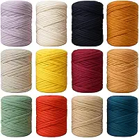 Kit 5 Fio De Malha Ecológico 5kg Residual Para Crochê Colorido 140m Reciclável Ecomalha (5)