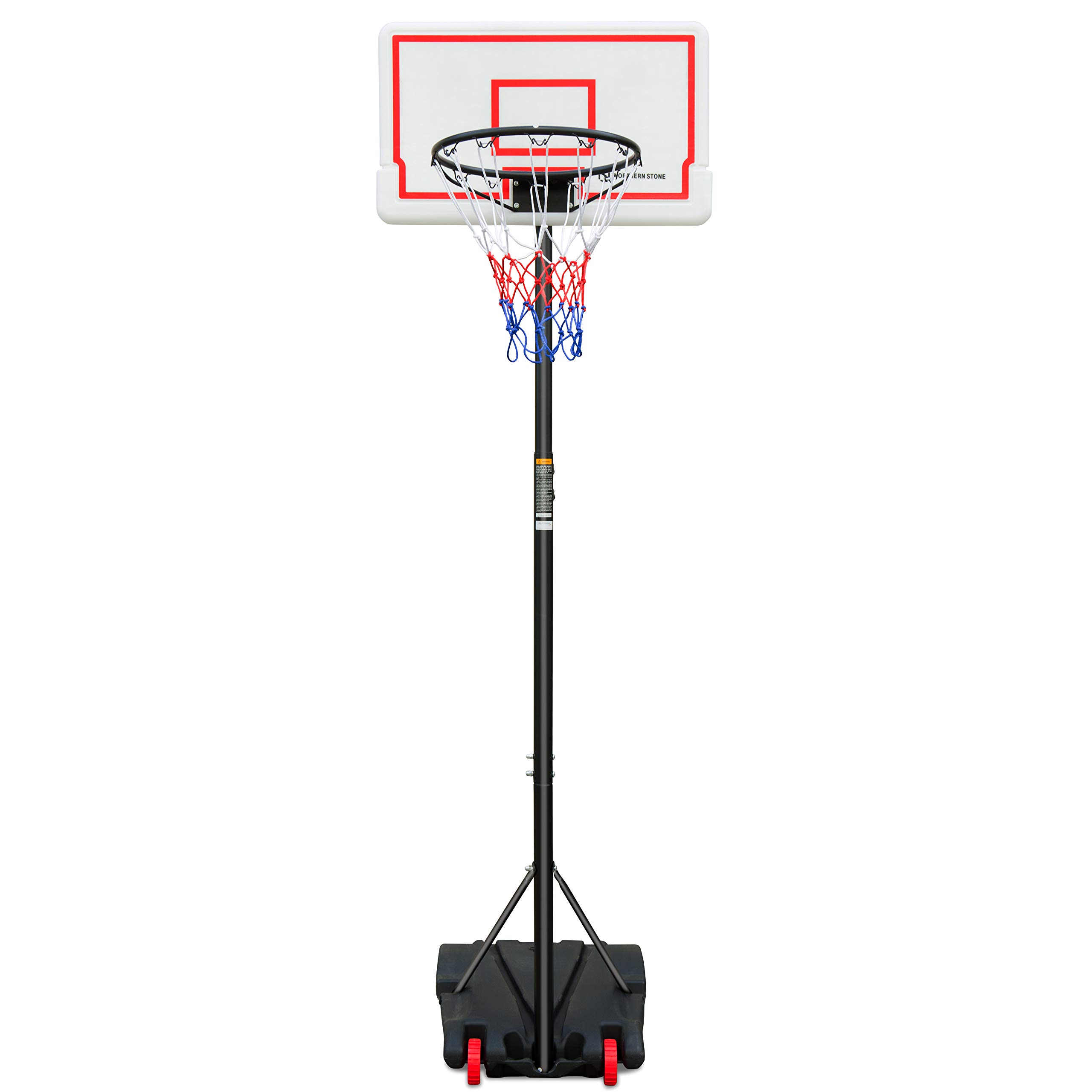 NORTHERN STONE Panier de Basket-Ball réglable en Hauteur Junior, Support de Basket-Ball Portable autoportant pour Enfants