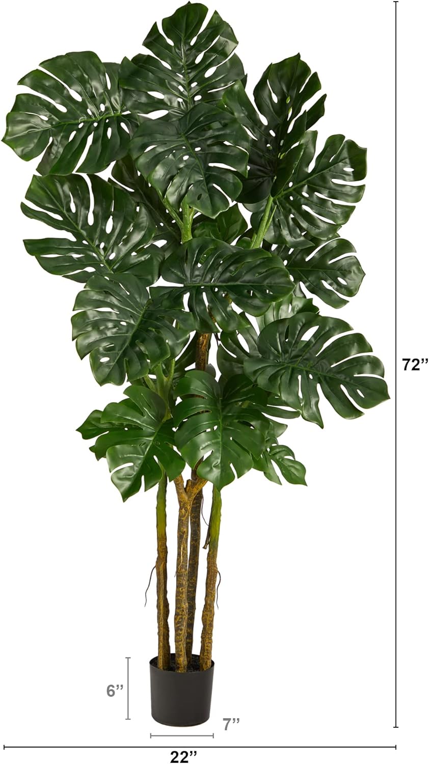 Nearly Natural 6ft. Monstera Artificial Tree