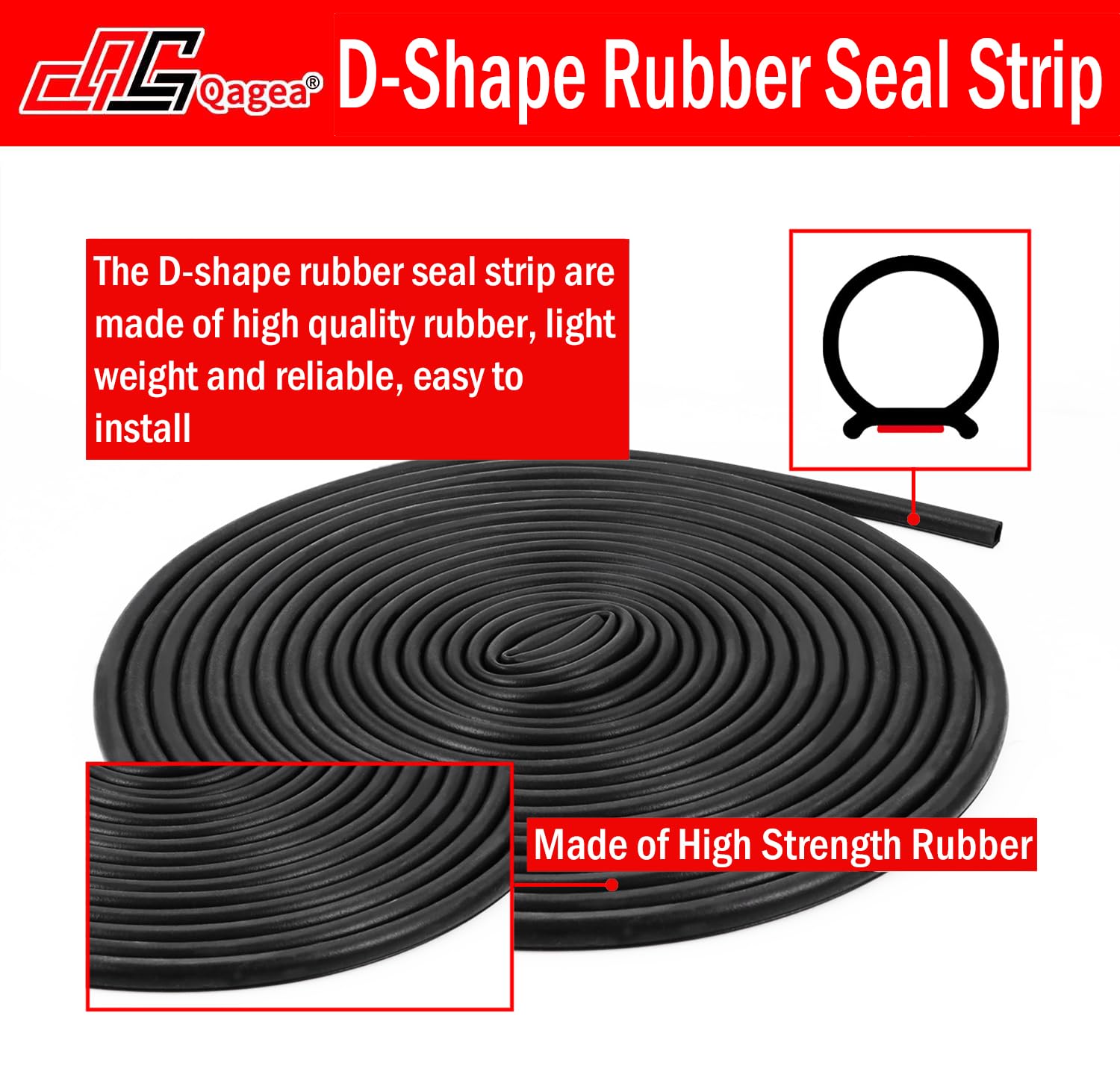 D Shape Rubber String Snapklik.com : D-Shape Rubber Seal Strip, Automotive Door Weather Stripping
