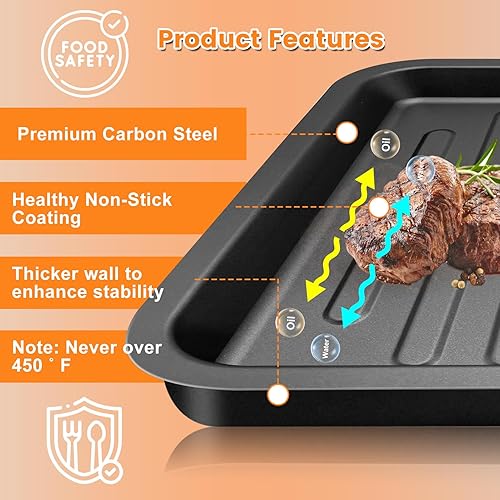 Miniatura 4 de Accesorios de horno tostador para freidora de aire COSORI 12 en 1 C130 CS130 CO130 CO130 CO130, horno de convección de 14 x 12 pulgadas, piezas de