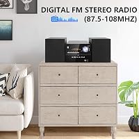 JOVELL kompakt hifi sztereó rendszer 3 részes hangfalakkal, CD DVD lejátszó, Bluetooth 30 W, FM rádió, USB AUX mikrofon RCA kimenet 6