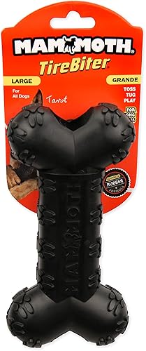Vista 33 de Mammoth TireBiterII – Juguetes de goma natural para perros que mastican extremos – Juguetes para perros para juegos interactivos extra largos