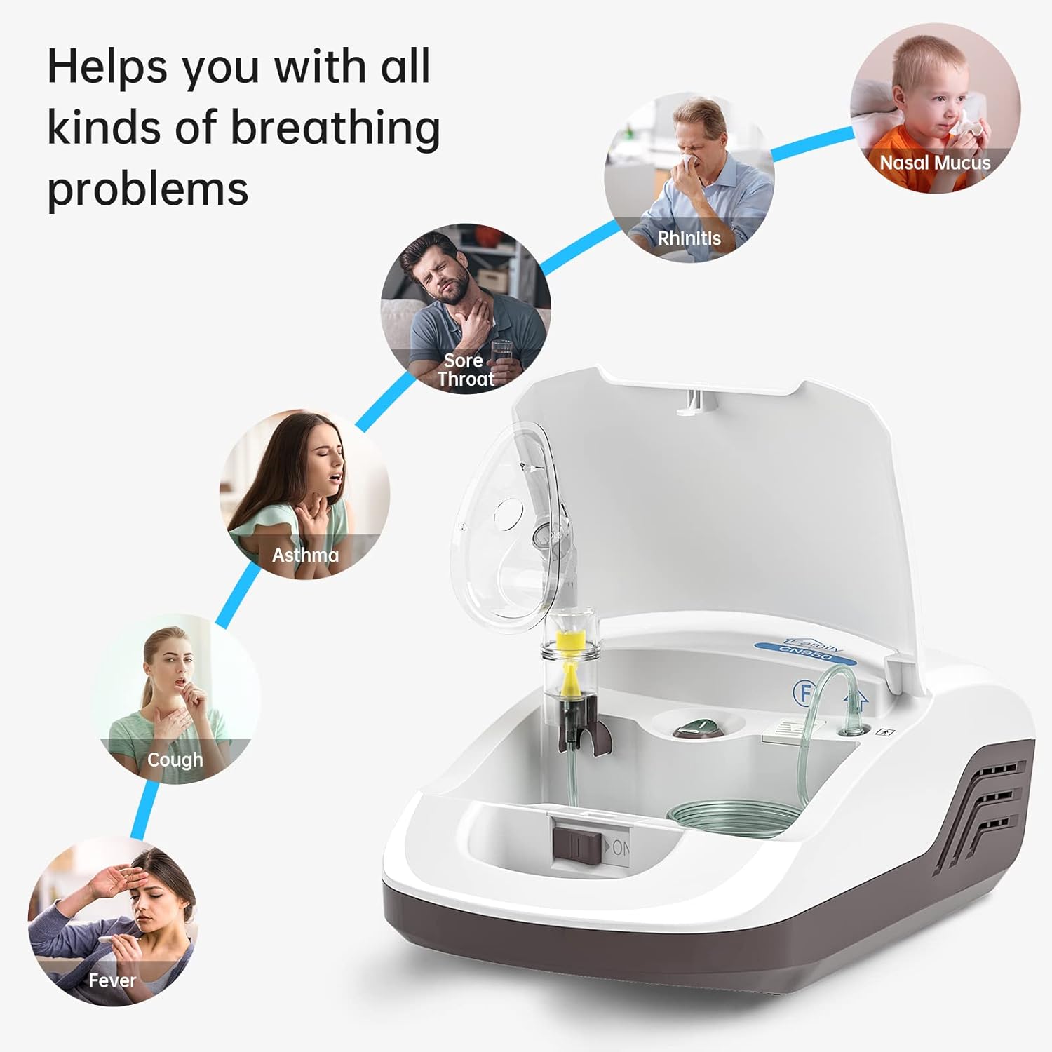 Nebuliser helping with various breathing problems