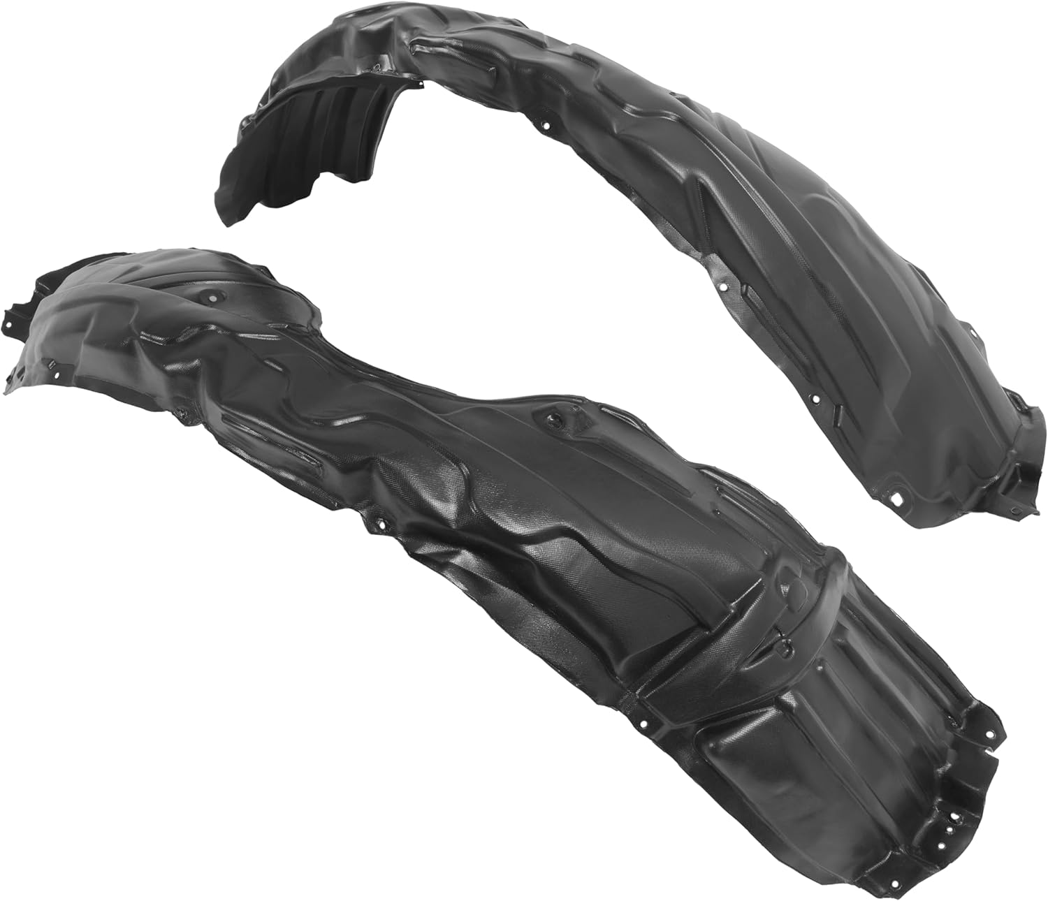 ALMULOO Driver + Passenger Side Front Fender Liner Inner Panel Compatible with 2007-2011 Toyota Camry Replacement for 5387606060 5387506060 TO1251122 TO1250122 Wheel Liner Splash Shields Guard