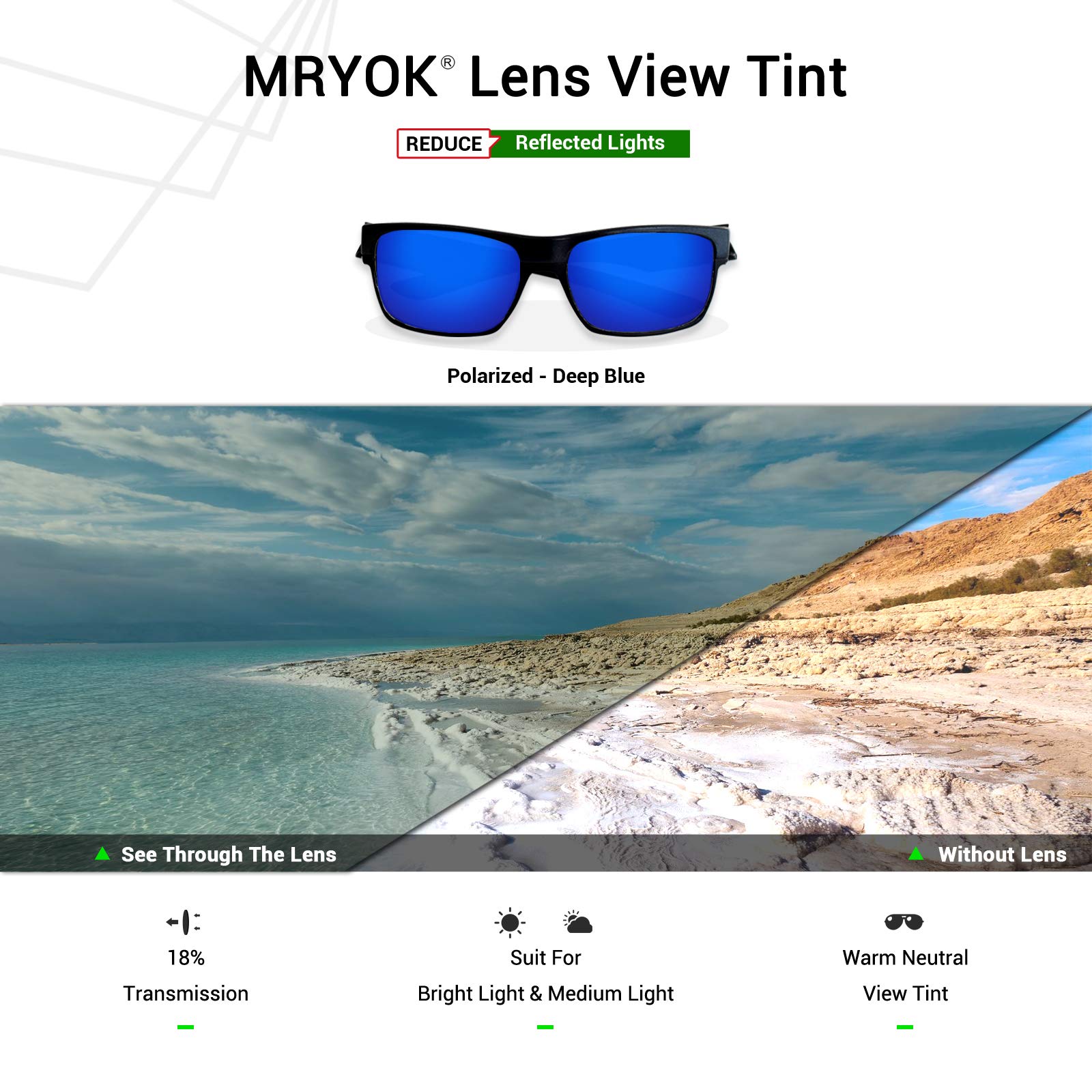Mryok - Lenti di ricambio per Oakley Jawbone Polarizzato: blu scuro. Taglia unica