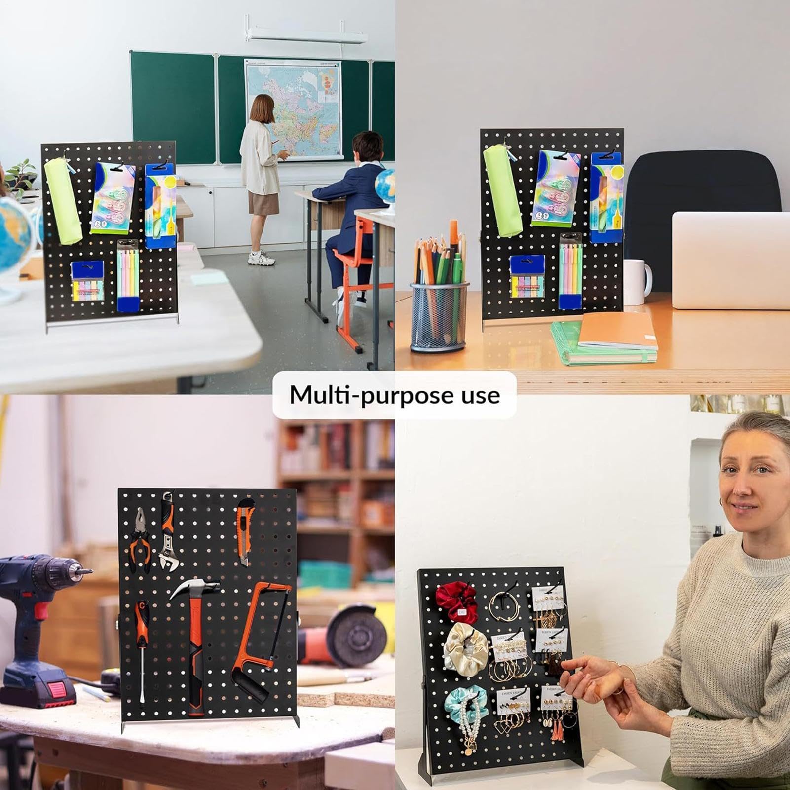 Pegboard Lochplatten-Display 43,2 x 33 cm platzsparender Schmuck-Organizer