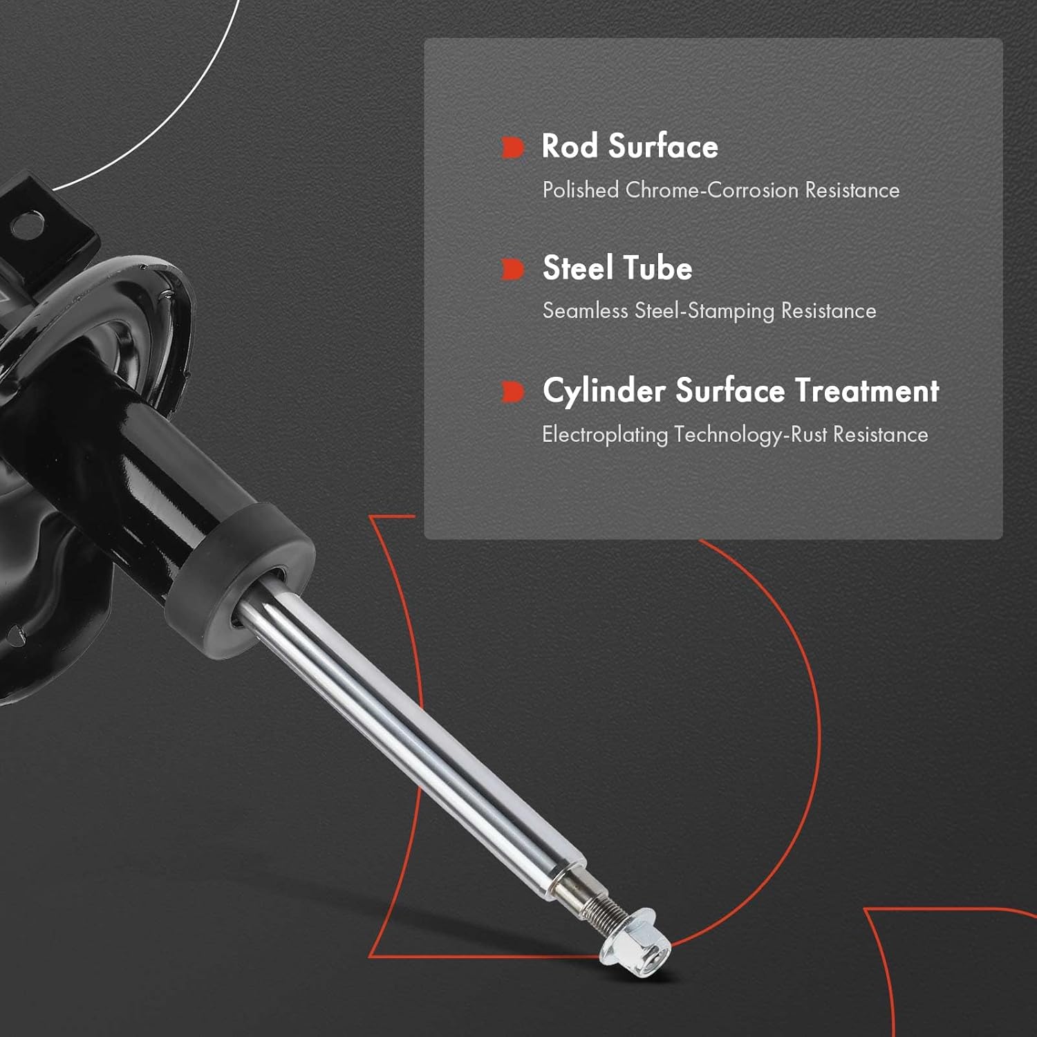 A-Premium Front Pair (2) Strut Assembly Compatible with Subaru Legacy 2015 2016 2017, Driver and Passenger Side