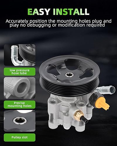 Miniatura 108 de SCITOO Bomba de dirección asistida compatible para 2005 para Saab 9-2X 2.0L, 2006 para Saab 9-2X 2.5L, 2004-2005 para Subaru Impreza 2.0L, 21-5396