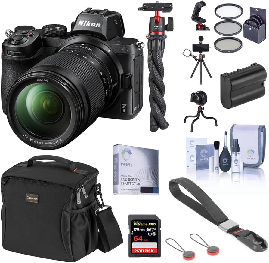 Amazon.com: Nikon Z5 Full Frame Mirrorless Camera with 24-200mm VR