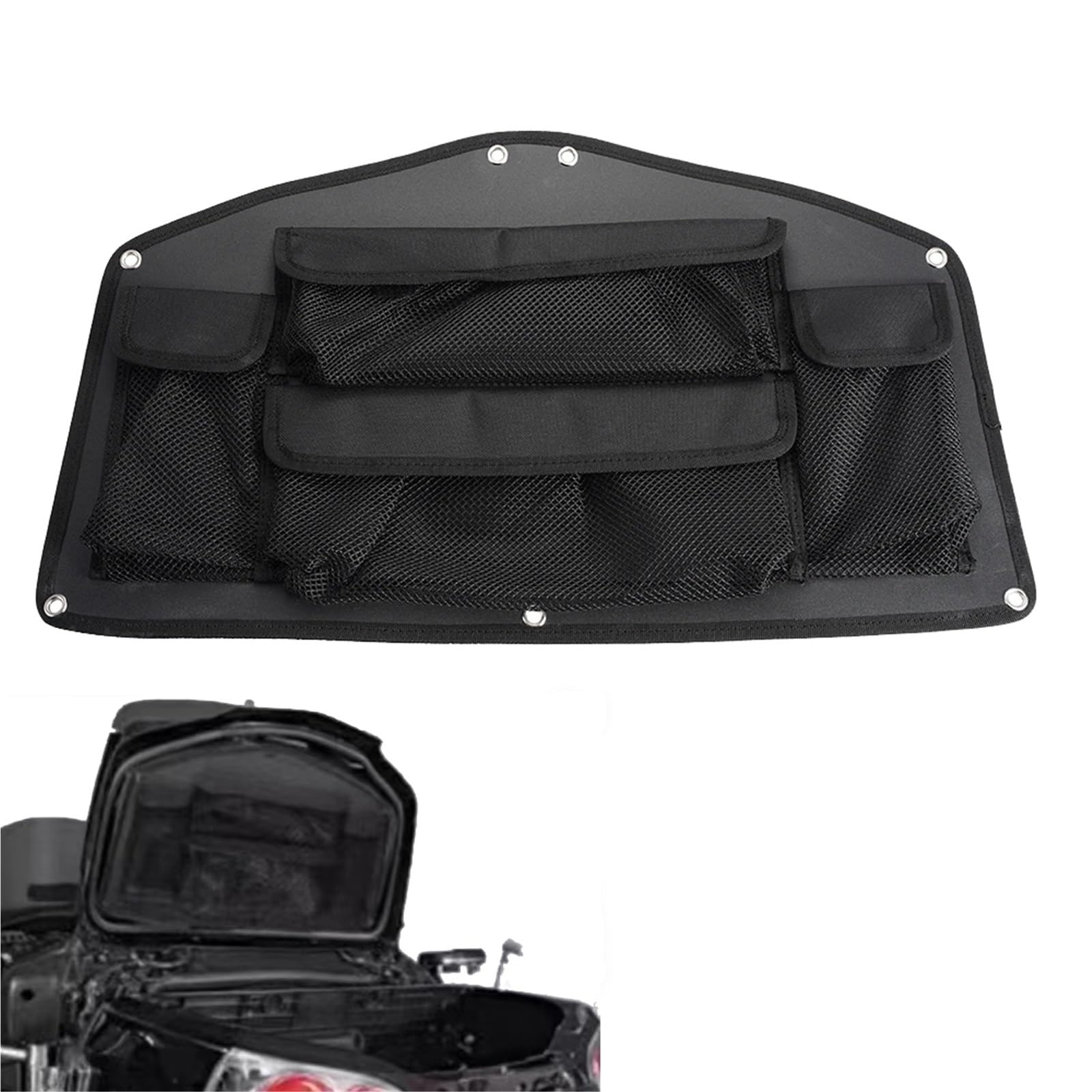 Sac De Rangement pour Coffre Moto, À Outils, Poches Intérieures pour Bagages, pour GoldWing1800 GL1800 2001-2017, 4 Amovibles