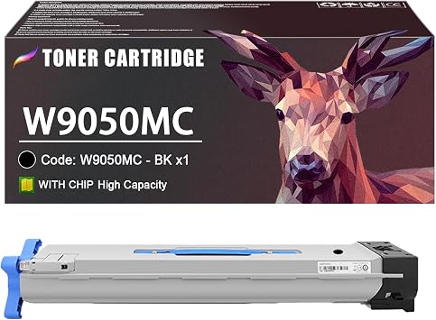 W9050MC Black Toner Cartridge Compatible for HP W9050MC Toner Cartridge Work for HP E87640z E87650z E87660z Printers