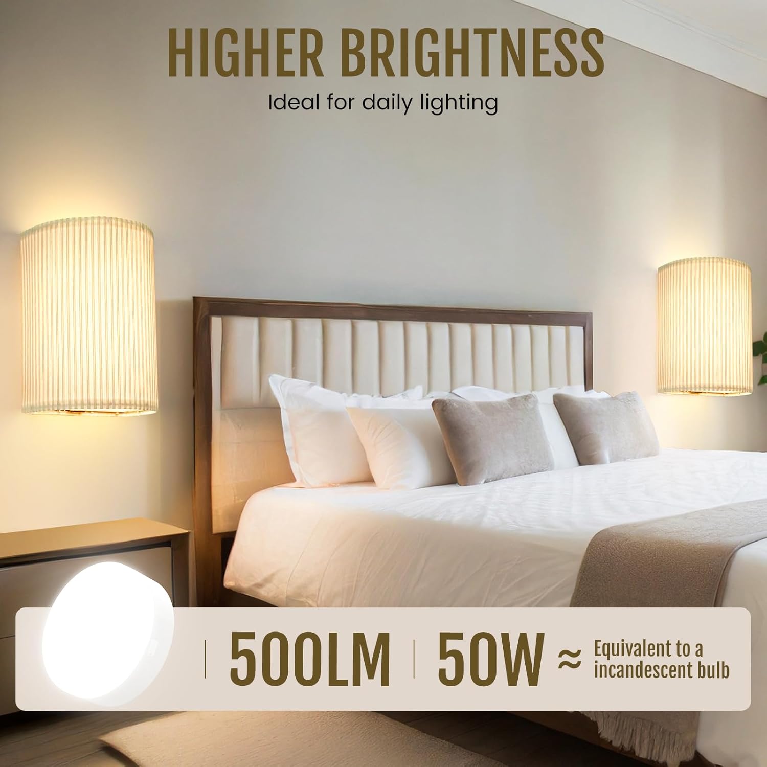 Battery Operated Wall Sconces Set of 2, 5000mAh Rechargeable RGB Wall Lamp with Remote, 3 Colors 10 Levels Brightness Wireless Sconces Wall Decor Set of 2 with Timer for Bedroom Living Room…