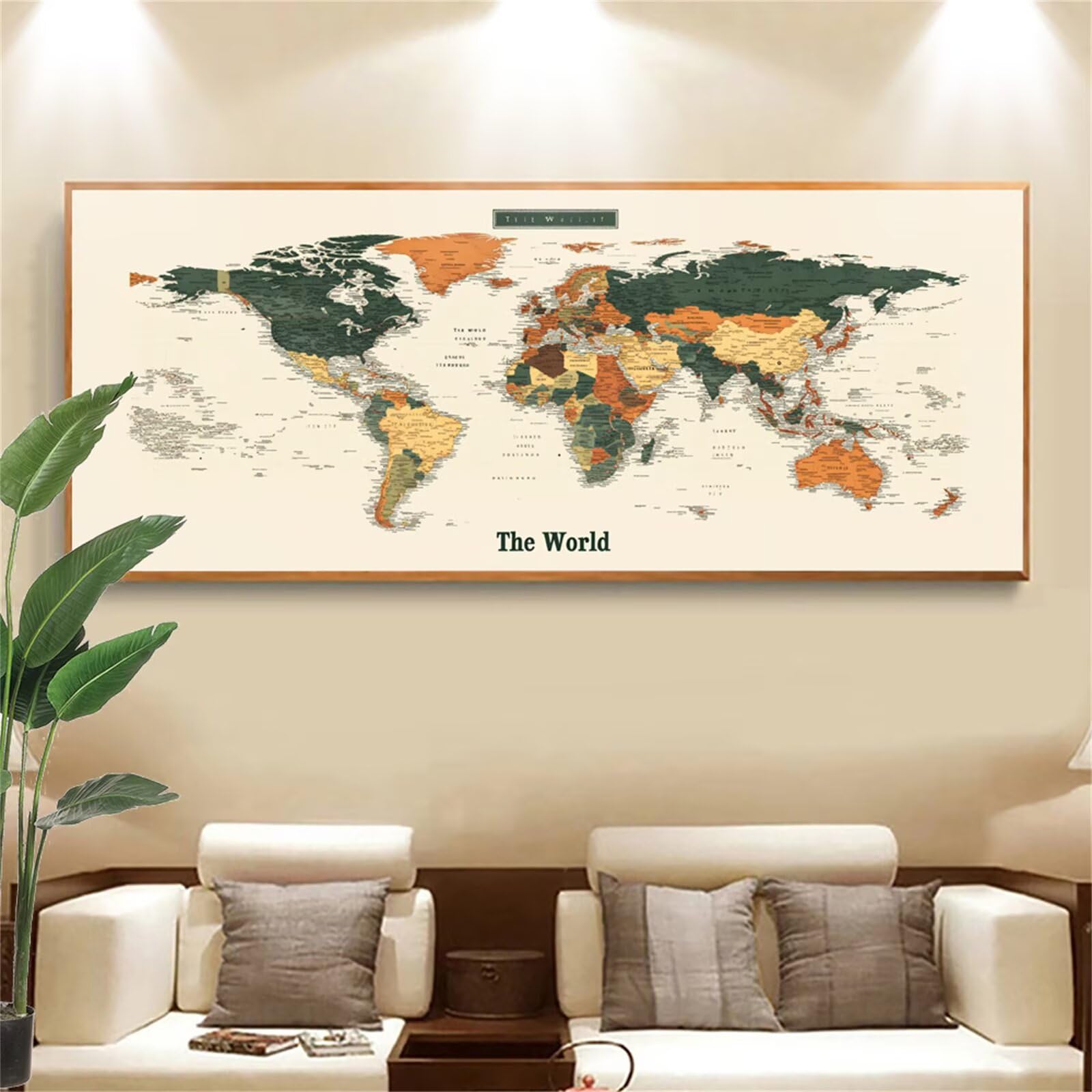 Diamentowy obraz dla dorosłych i dorosłych, mapa świata, zestaw do malowania diamentami, 80 x 199 cm, zestaw do majsterkowania, dla dorosłych, duży zestaw do produkcji mozaiki, dekoracja ścienna, Boże