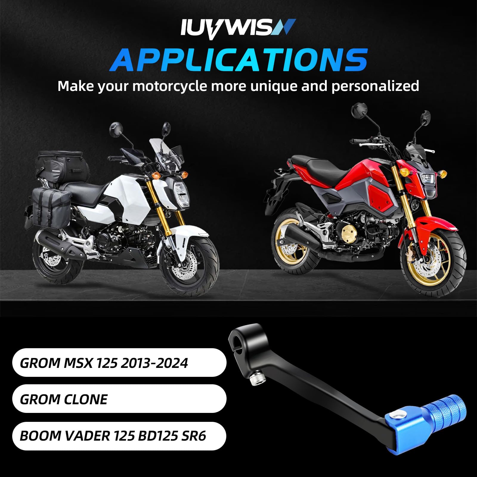 JHENSH Gear Shift Lever For 125cc X-Pro Venom Boom Vader 125 Grom Clone Street Bike Motorcycle