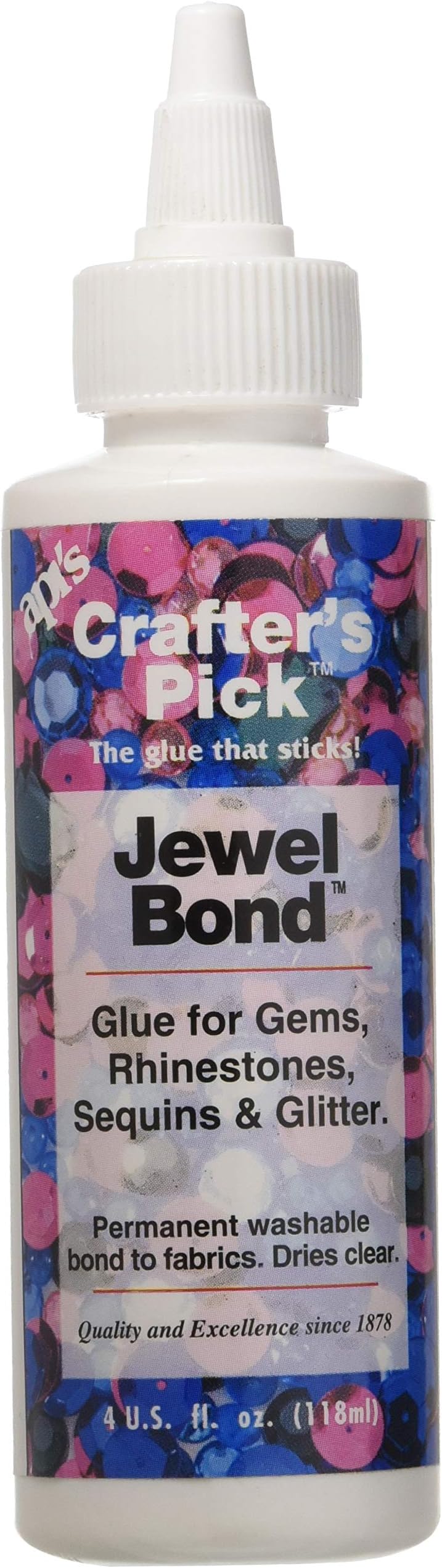 Crafters Pick API Jewel Bond Adhesive Glue, Multi-Colored