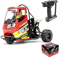 Vista 1 de 1/8 RC X-Rider Flamingos 2.4G 3WD 2 en 1 ESC Triciclo eléctrico de alta velocidad para motocicleta Triciclo RTR Drift Vehículos adultos