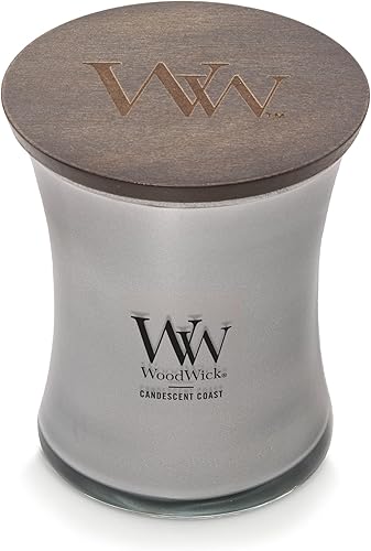 Vista 153 de WoodWick - Vela mediana de reloj de arena, aroma Fireside, cera de mezcla de soja prémium, se agrieta mientras se quema, perfecta para regalo, 9.7
