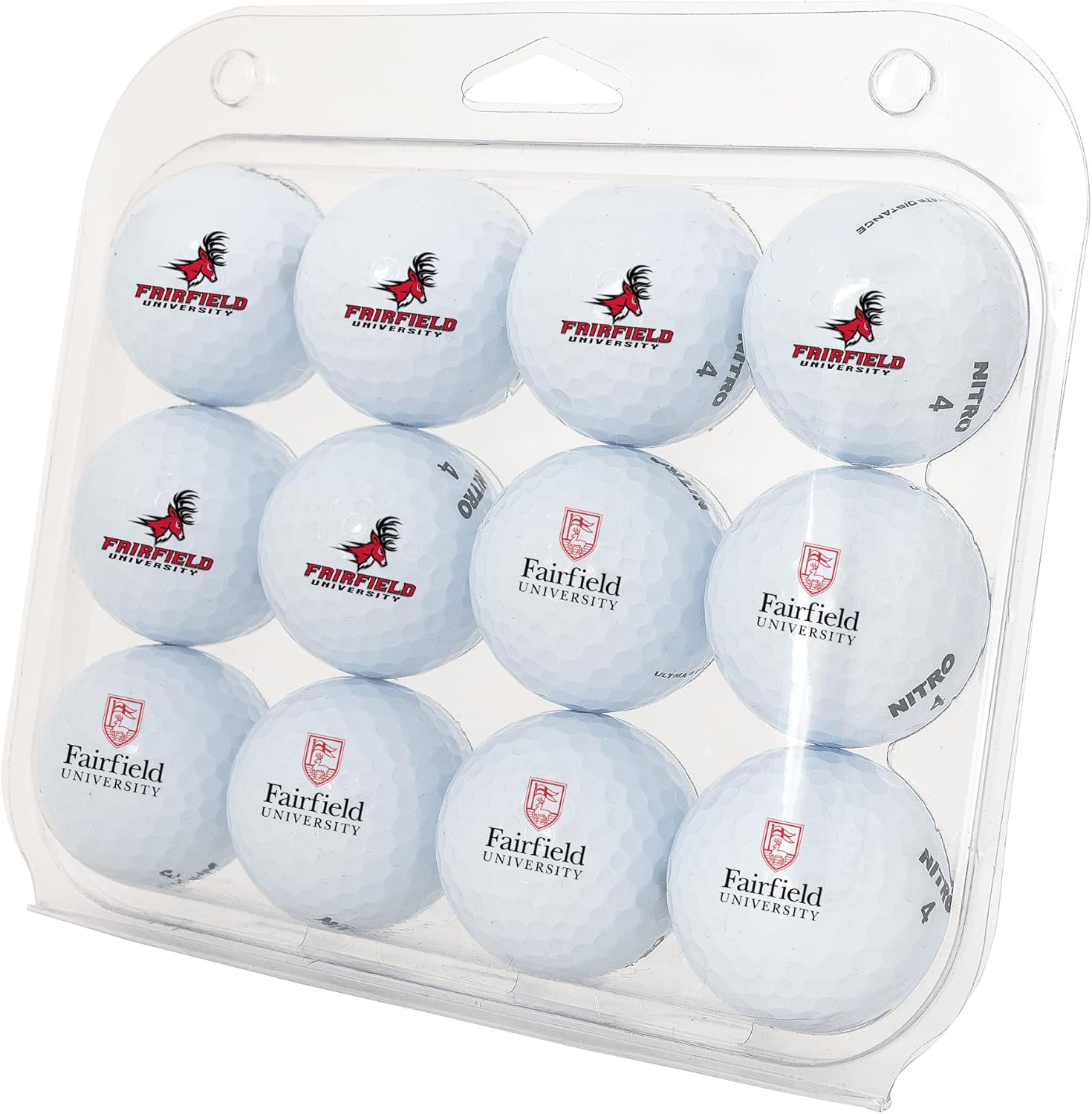 Desert Cactus Fairfield University Golf Balls 12 Pack – FU Stags Full Color Dozen – Officially Licensed Sport Team Accessory