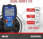 INNOVA 3020RS Fast & Easy-to-Use Check Engine Code Reader, OBD2 Scan Tool for ABS Clear with Fix & Part Recommendations, Maintenance Schedules, & Free TSBs on iPhone & Android