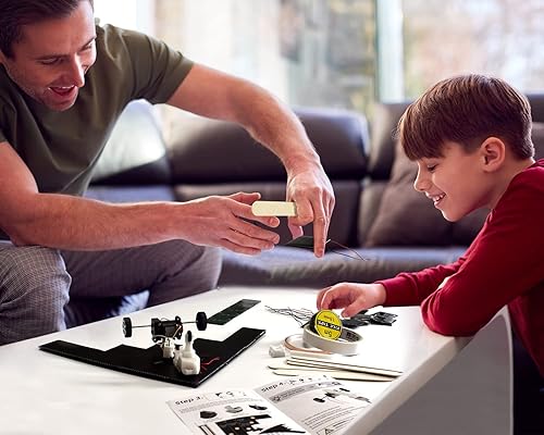 Miniatura 3 de Kits de ciencia para niños de 8 a 15 años, juguetes STEM, construye y compite con tu propio avión de carreras de juguete con energía solar, para