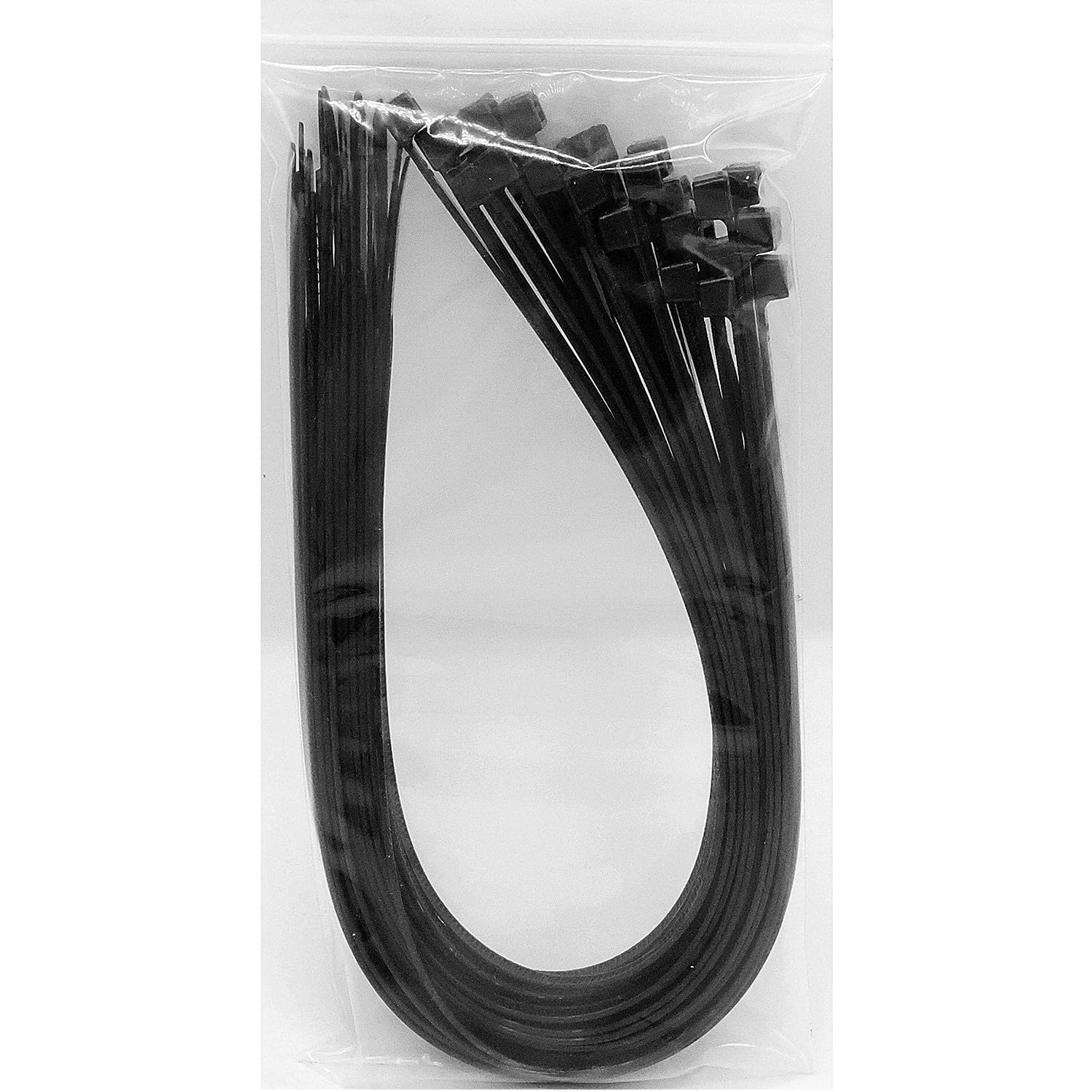 30Pcs Cable Zip Ties 500mm x 4.8mm / 20 x 0.19 Inch Self-Locking Nylon Tie,50LBS Tensile Strength,Wraps Cord Management,Plastic Zipties Wire Ties for