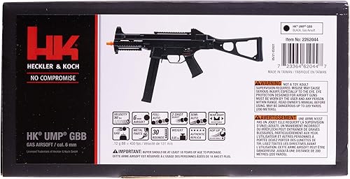 Miniatura 2 de Elite Force HK Heckler & Koch UMP - Pistola automática de aire comprimido BB de 0.236 in, UMP, GBB