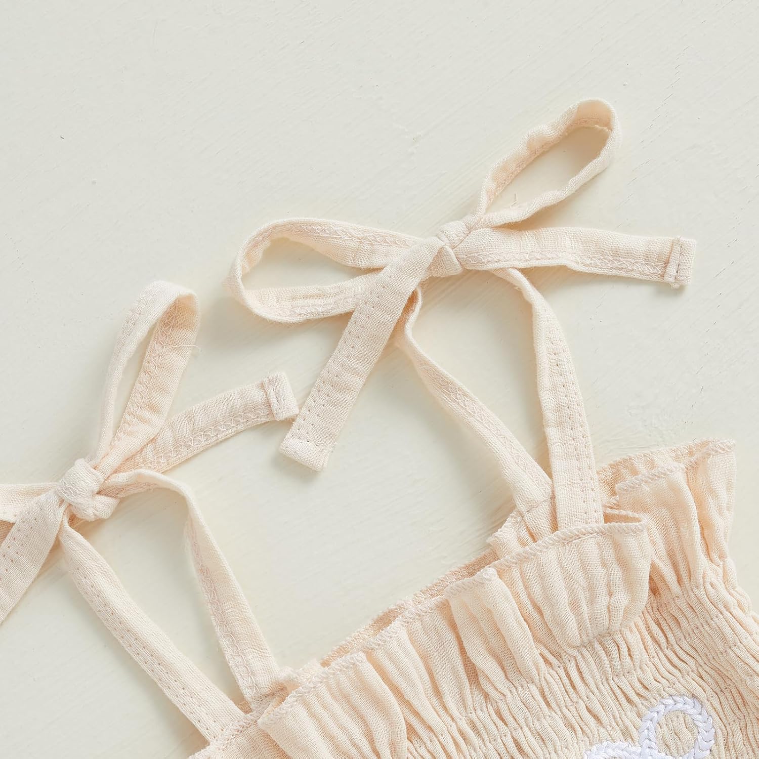 Toddler Baby Girl Clothes Tie-Up Strap Ruffle Camisole Tops Linen Pants Set Little Girls Summer Outfits - Image 5