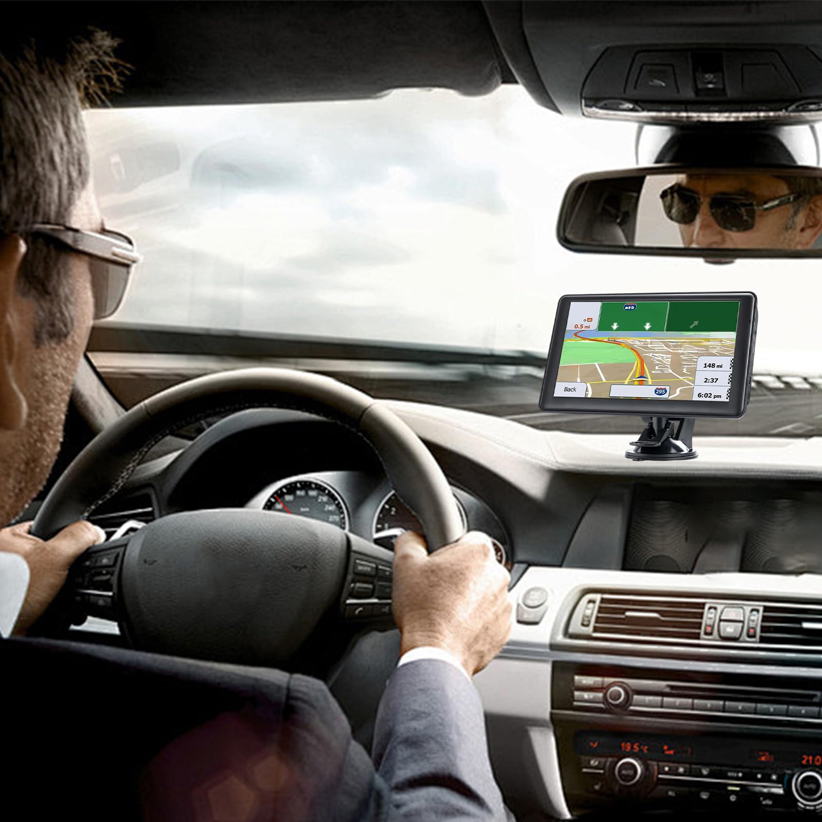 Dispositivo GPS De Navegación Auto Pantalla Táctil 17,78 Cm | Navegador | por Carretera De Alta Precisión Con Pantalla De Mapas Detalladas Para Conductores Vehículos Pesos Autocaravanas Viajes Larga